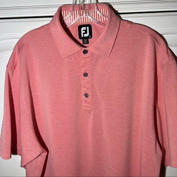 FootJoy Other - FootJoy Men’s Athletic Fit Solid PoloShirt SZ L, Salmon w/tiny unnoticeable mark